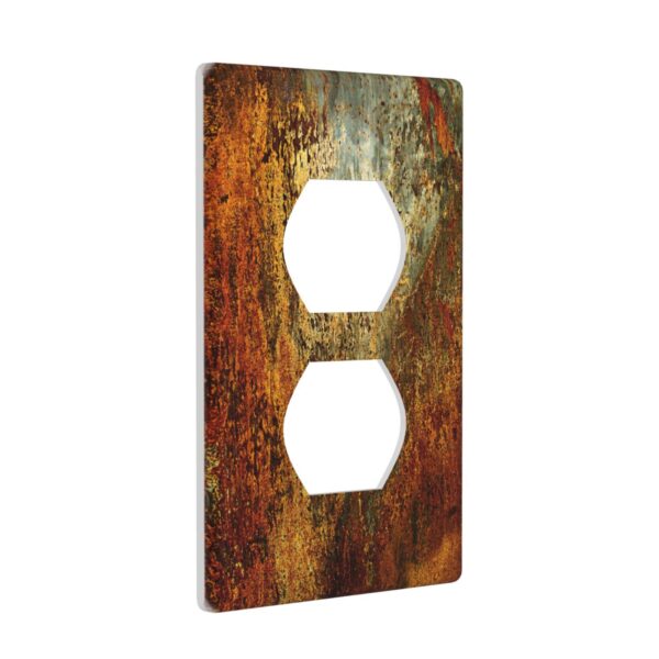 1Pcs Rust Old Rusty Copper Rustic Wall Plate Cover  Switch Plate Covers  Light Switch Cover Plate  Wall Plate Cover Decorative  Decorative switch and socket covers for home kitchen decoration - Image 2