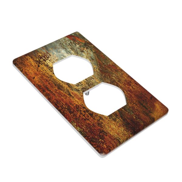1Pcs Rust Old Rusty Copper Rustic Wall Plate Cover  Switch Plate Covers  Light Switch Cover Plate  Wall Plate Cover Decorative  Decorative switch and socket covers for home kitchen decoration - Image 3