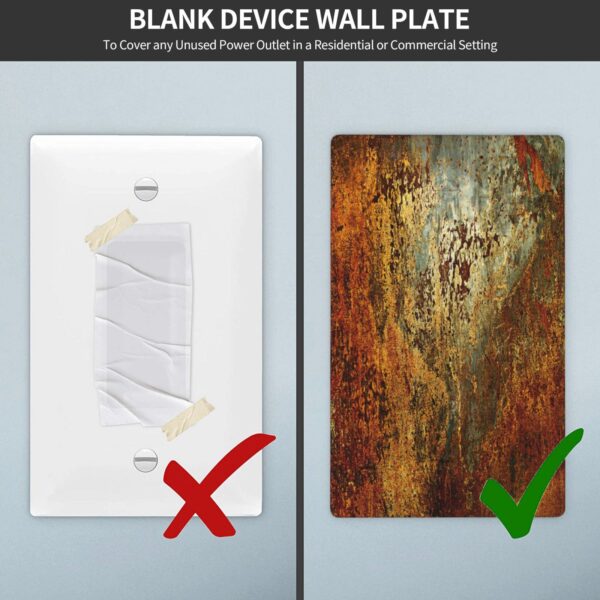 1Pcs Rust Old Rusty Copper Rustic Wall Plate Cover  Switch Plate Covers  Light Switch Cover Plate  Wall Plate Cover Decorative  Decorative switch and socket covers for home kitchen decoration - Image 5
