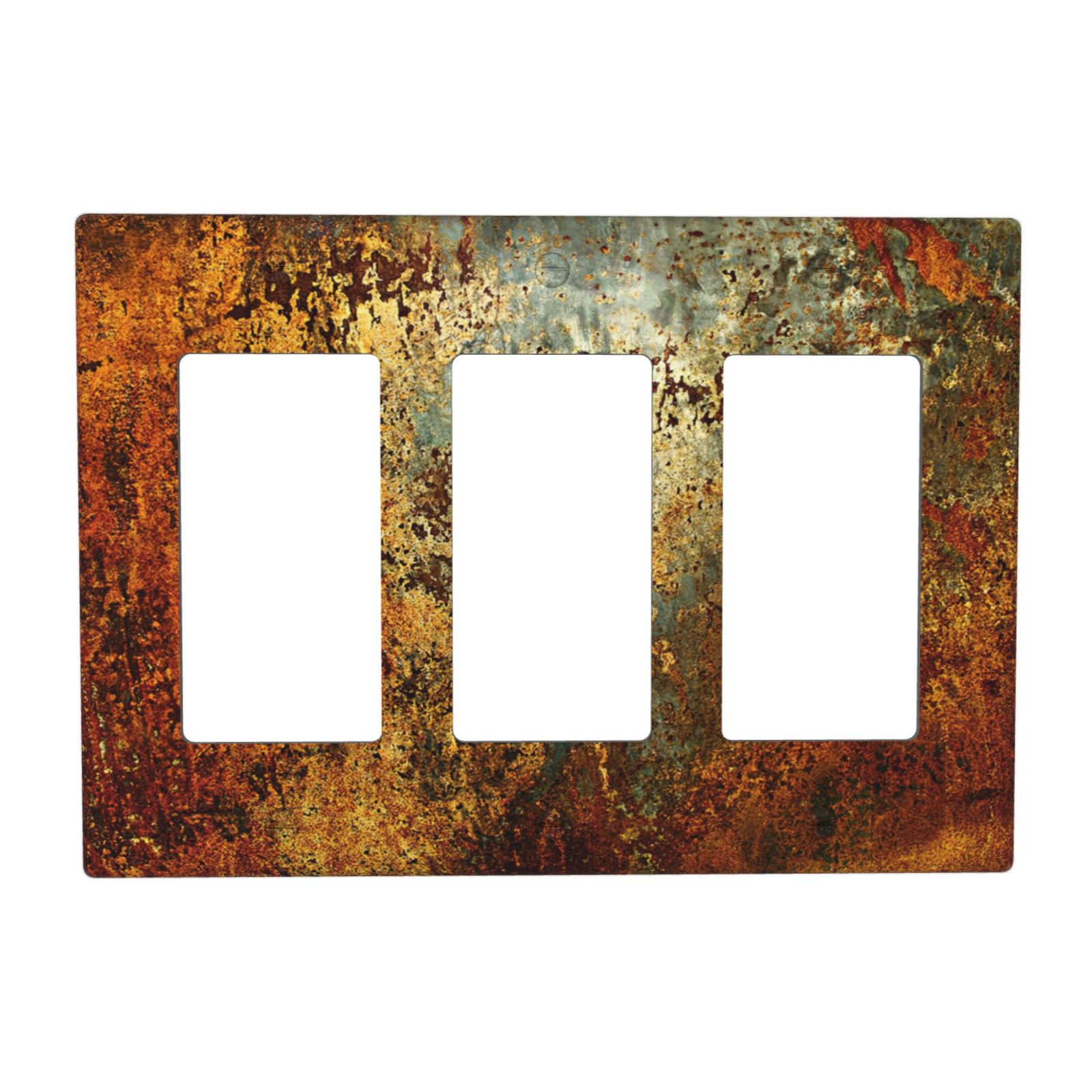 1Pcs Rust Old Rusty Copper Rustic Wall Plate Cover Switch Plate Covers Light Switch Cover Plate Wall Plate Cover Decorative Decorative switch and socket covers for home kitchen decoration