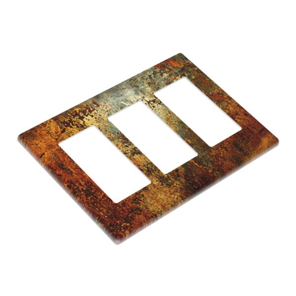 1Pcs Rust Old Rusty Copper Rustic Wall Plate Cover  Switch Plate Covers  Light Switch Cover Plate  Wall Plate Cover Decorative  Decorative switch and socket covers for home kitchen decoration - Image 3
