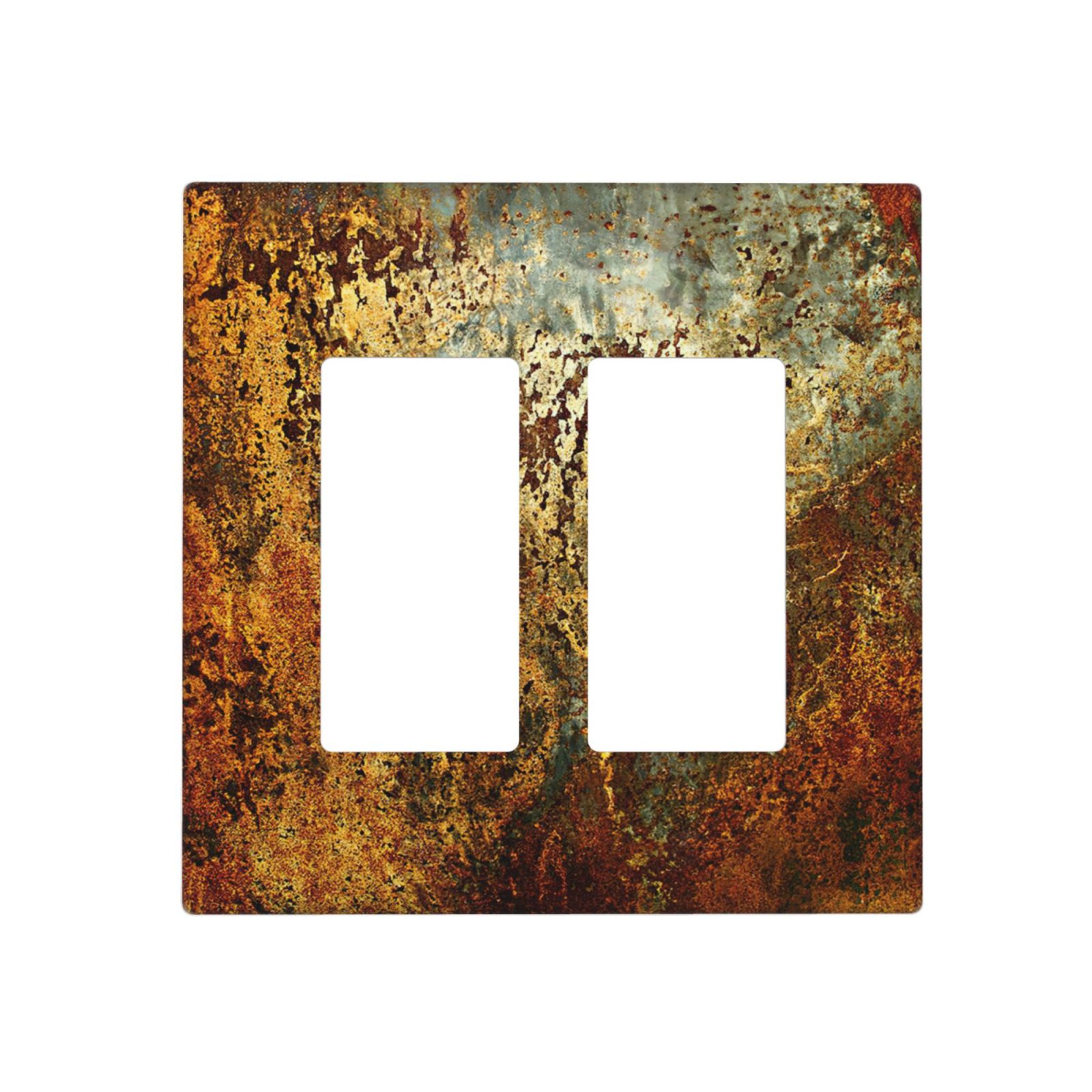 1Pcs Rust Old Rusty Copper Rustic Wall Plate Cover  Switch Plate Covers  Light Switch Cover Plate  Wall Plate Cover Decorative  Decorative switch and socket covers for home kitchen decoration
