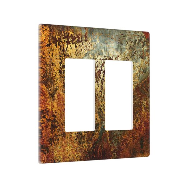 1Pcs Rust Old Rusty Copper Rustic Wall Plate Cover  Switch Plate Covers  Light Switch Cover Plate  Wall Plate Cover Decorative  Decorative switch and socket covers for home kitchen decoration - Image 3