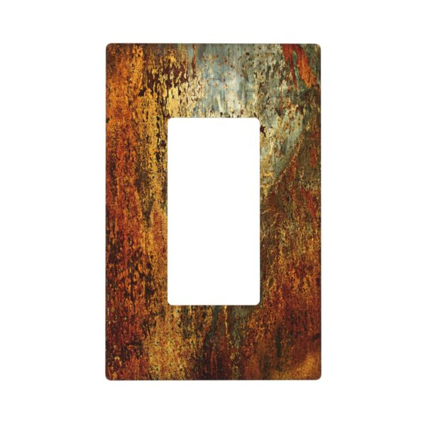 1Pcs Rust Old Rusty Copper Rustic Wall Plate Cover  Switch Plate Covers  Light Switch Cover Plate  Wall Plate Cover Decorative  Decorative switch and socket covers for home kitchen decoration