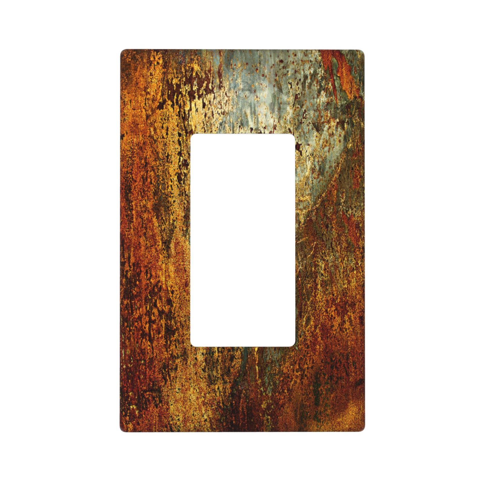 1Pcs Rust Old Rusty Copper Rustic Wall Plate Cover  Switch Plate Covers  Light Switch Cover Plate  Wall Plate Cover Decorative  Decorative switch and socket covers for home kitchen decoration