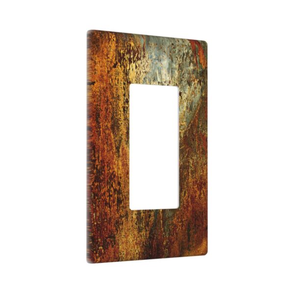 1Pcs Rust Old Rusty Copper Rustic Wall Plate Cover  Switch Plate Covers  Light Switch Cover Plate  Wall Plate Cover Decorative  Decorative switch and socket covers for home kitchen decoration - Image 2