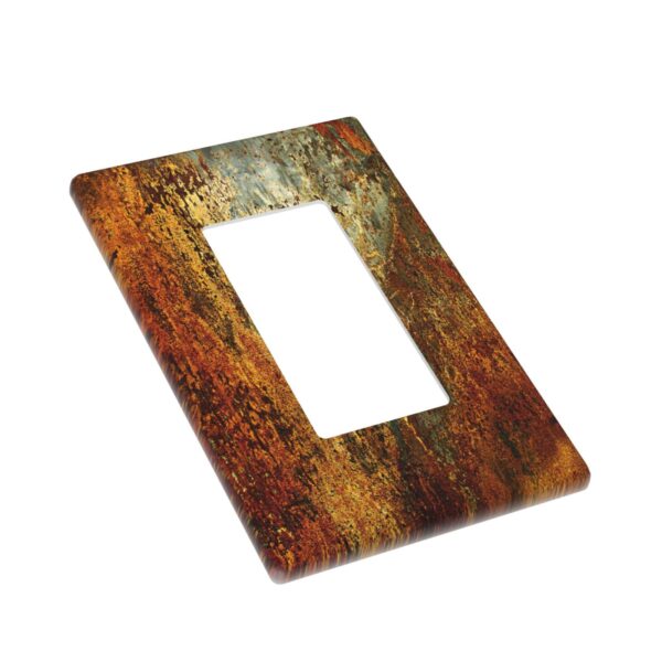 1Pcs Rust Old Rusty Copper Rustic Wall Plate Cover  Switch Plate Covers  Light Switch Cover Plate  Wall Plate Cover Decorative  Decorative switch and socket covers for home kitchen decoration - Image 3