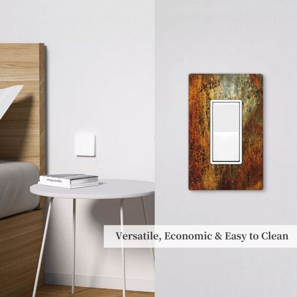 1Pcs Rust Old Rusty Copper Rustic Wall Plate Cover  Switch Plate Covers  Light Switch Cover Plate  Wall Plate Cover Decorative  Decorative switch and socket covers for home kitchen decoration - Image 5