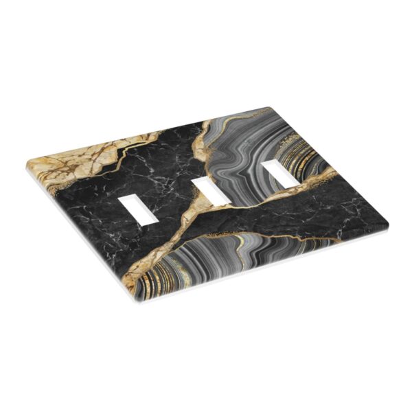 1Pcs Elegant black gold marble Wall Plate Cover  Switch Plate Covers  Light Switch Cover Plate  Wall Plate Cover Decorative  Decorative switch and socket covers for home kitchen decoration - Image 3