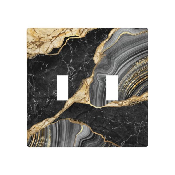 1Pcs Elegant black gold marble Wall Plate Cover  Switch Plate Covers  Light Switch Cover Plate  Wall Plate Cover Decorative  Decorative switch and socket covers for home kitchen decoration