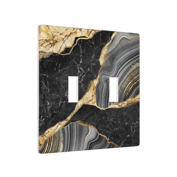 1Pcs Elegant black gold marble Wall Plate Cover  Switch Plate Covers  Light Switch Cover Plate  Wall Plate Cover Decorative  Decorative switch and socket covers for home kitchen decoration - Image 3