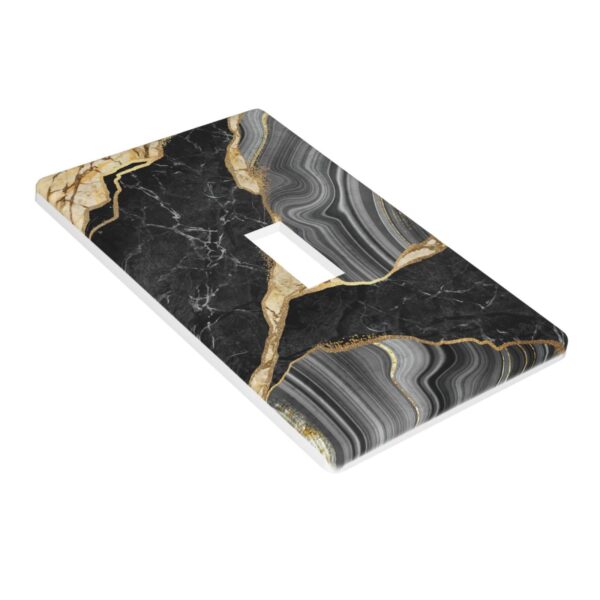 1Pcs Elegant black gold marble Wall Plate Cover  Switch Plate Covers  Light Switch Cover Plate  Wall Plate Cover Decorative  Decorative switch and socket covers for home kitchen decoration - Image 2