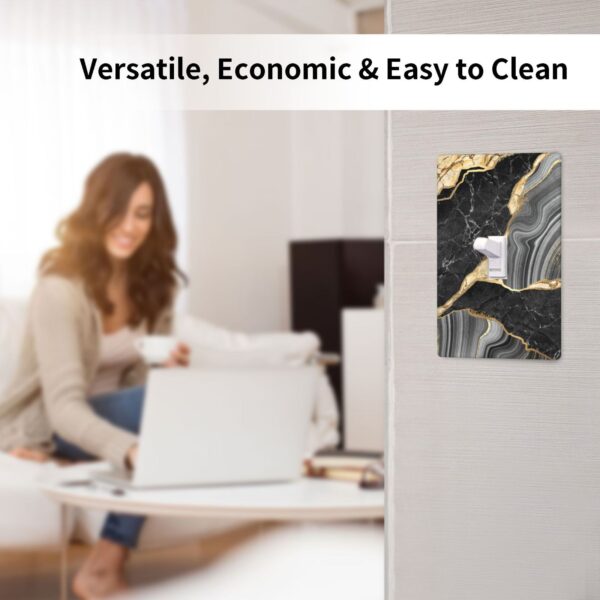 1Pcs Elegant black gold marble Wall Plate Cover  Switch Plate Covers  Light Switch Cover Plate  Wall Plate Cover Decorative  Decorative switch and socket covers for home kitchen decoration - Image 4