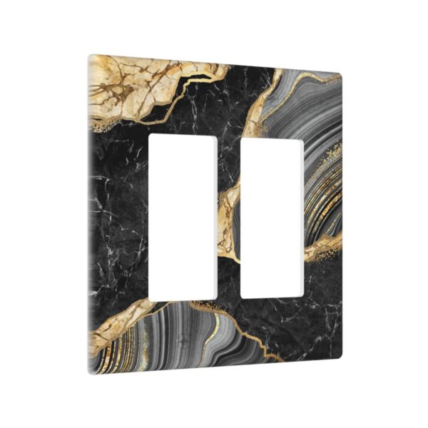 1Pcs Elegant black gold marble Wall Plate Cover  Switch Plate Covers  Light Switch Cover Plate  Wall Plate Cover Decorative  Decorative switch and socket covers for home kitchen decoration - Image 3
