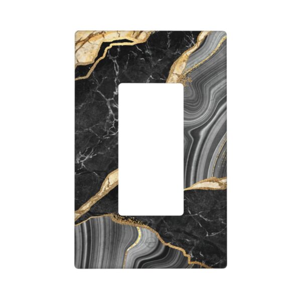 1Pcs Elegant black gold marble Wall Plate Cover  Switch Plate Covers  Light Switch Cover Plate  Wall Plate Cover Decorative  Decorative switch and socket covers for home kitchen decoration