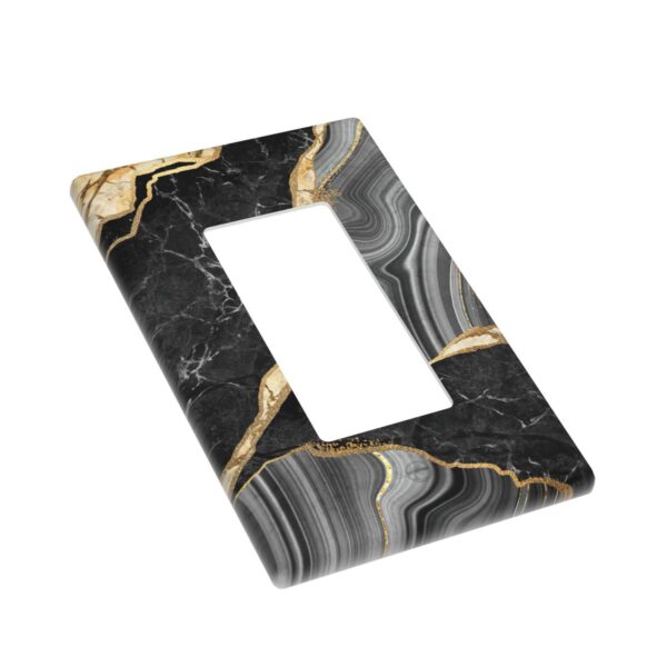 1Pcs Elegant black gold marble Wall Plate Cover  Switch Plate Covers  Light Switch Cover Plate  Wall Plate Cover Decorative  Decorative switch and socket covers for home kitchen decoration - Image 3