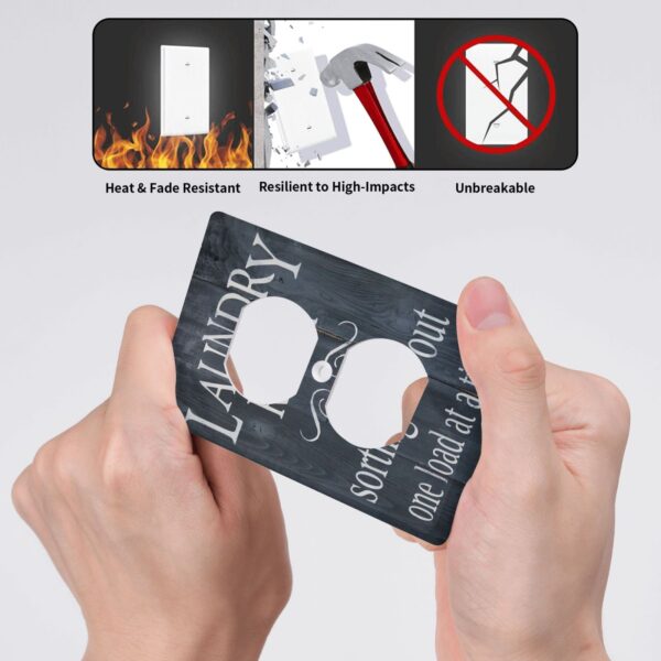 1Pcs Washing machine, interesting Wall Plate Cover  Switch Plate Covers  Light Switch Cover Plate  Wall Plate Cover Decorative  Decorative switch and socket covers for home kitchen decoration - Image 4
