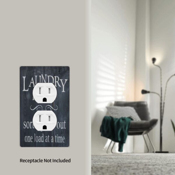1Pcs Washing machine, interesting Wall Plate Cover  Switch Plate Covers  Light Switch Cover Plate  Wall Plate Cover Decorative  Decorative switch and socket covers for home kitchen decoration - Image 5