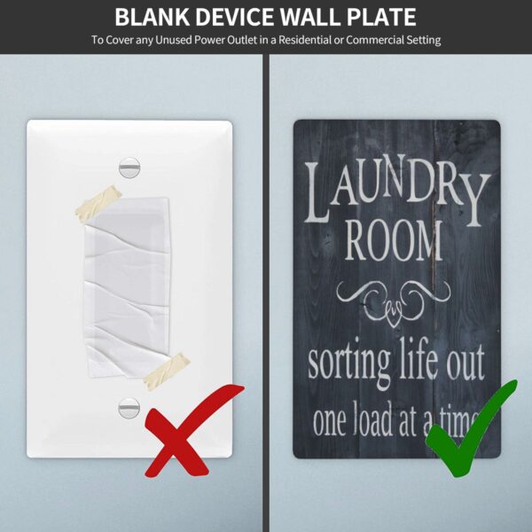 1Pcs Washing machine, interesting Wall Plate Cover  Switch Plate Covers  Light Switch Cover Plate  Wall Plate Cover Decorative  Decorative switch and socket covers for home kitchen decoration - Image 4