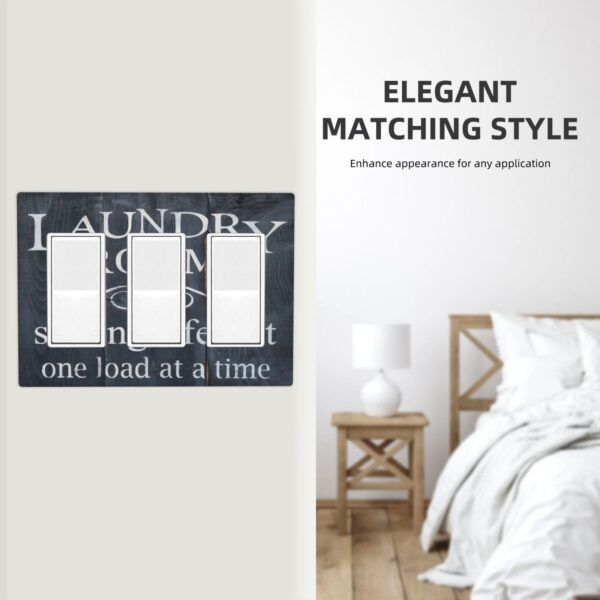 1Pcs Washing machine, interesting Wall Plate Cover  Switch Plate Covers  Light Switch Cover Plate  Wall Plate Cover Decorative  Decorative switch and socket covers for home kitchen decoration - Image 5