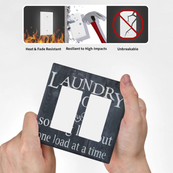 1Pcs Washing machine, interesting Wall Plate Cover  Switch Plate Covers  Light Switch Cover Plate  Wall Plate Cover Decorative  Decorative switch and socket covers for home kitchen decoration - Image 4