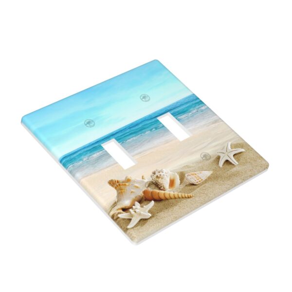 1Pcs Shells on the beach Wall Plate Cover  Switch Plate Covers  Light Switch Cover Plate  Wall Plate Cover Decorative  Decorative switch and socket covers for home kitchen decoration - Image 2