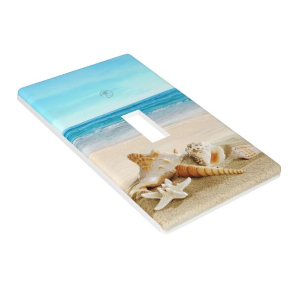 1Pcs Shells on the beach Wall Plate Cover  Switch Plate Covers  Light Switch Cover Plate  Wall Plate Cover Decorative  Decorative switch and socket covers for home kitchen decoration - Image 2