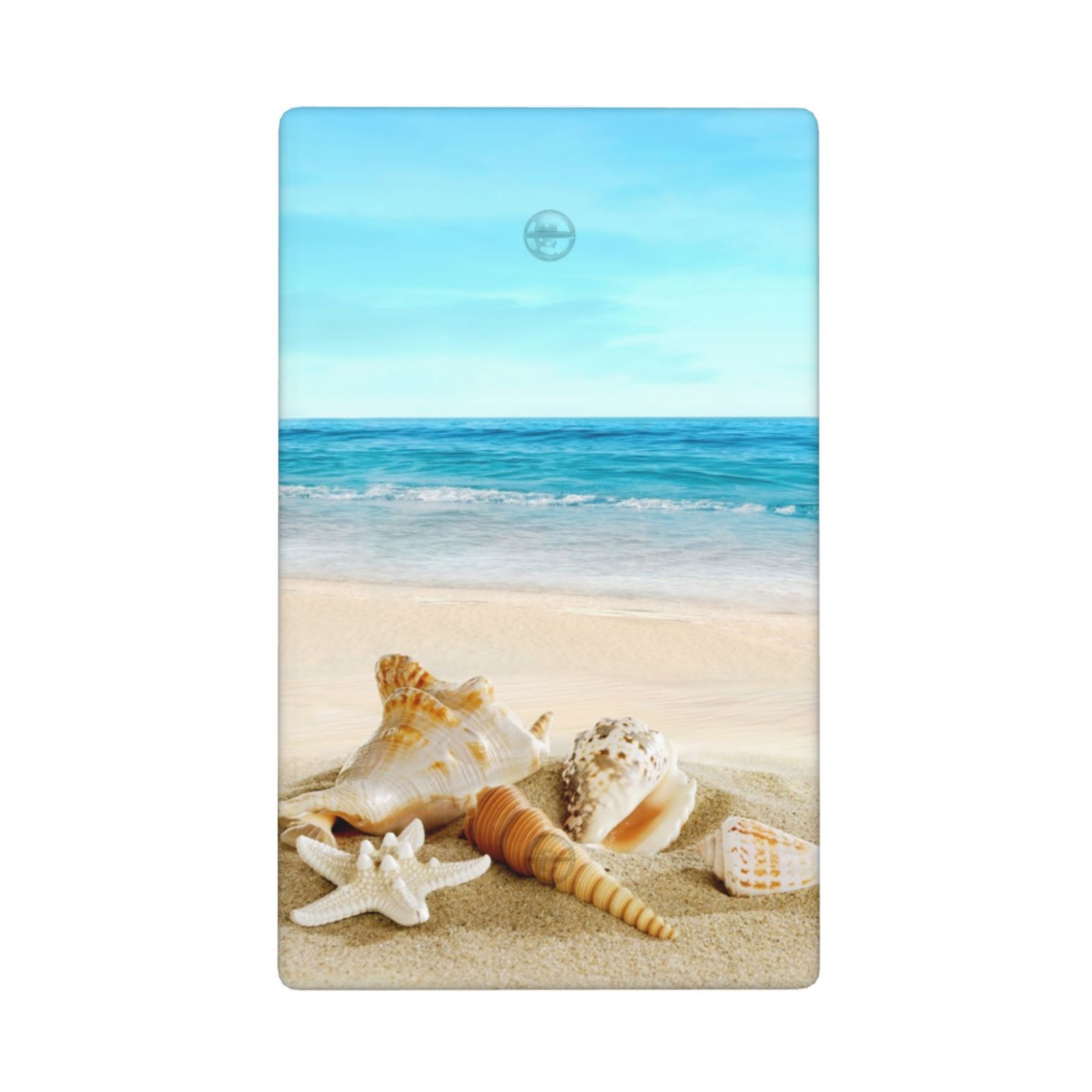 1Pcs Shells on the beach Wall Plate Cover Switch Plate Covers Light Switch Cover Plate Wall Plate Cover Decorative Decorative switch and socket covers for home kitchen decoration