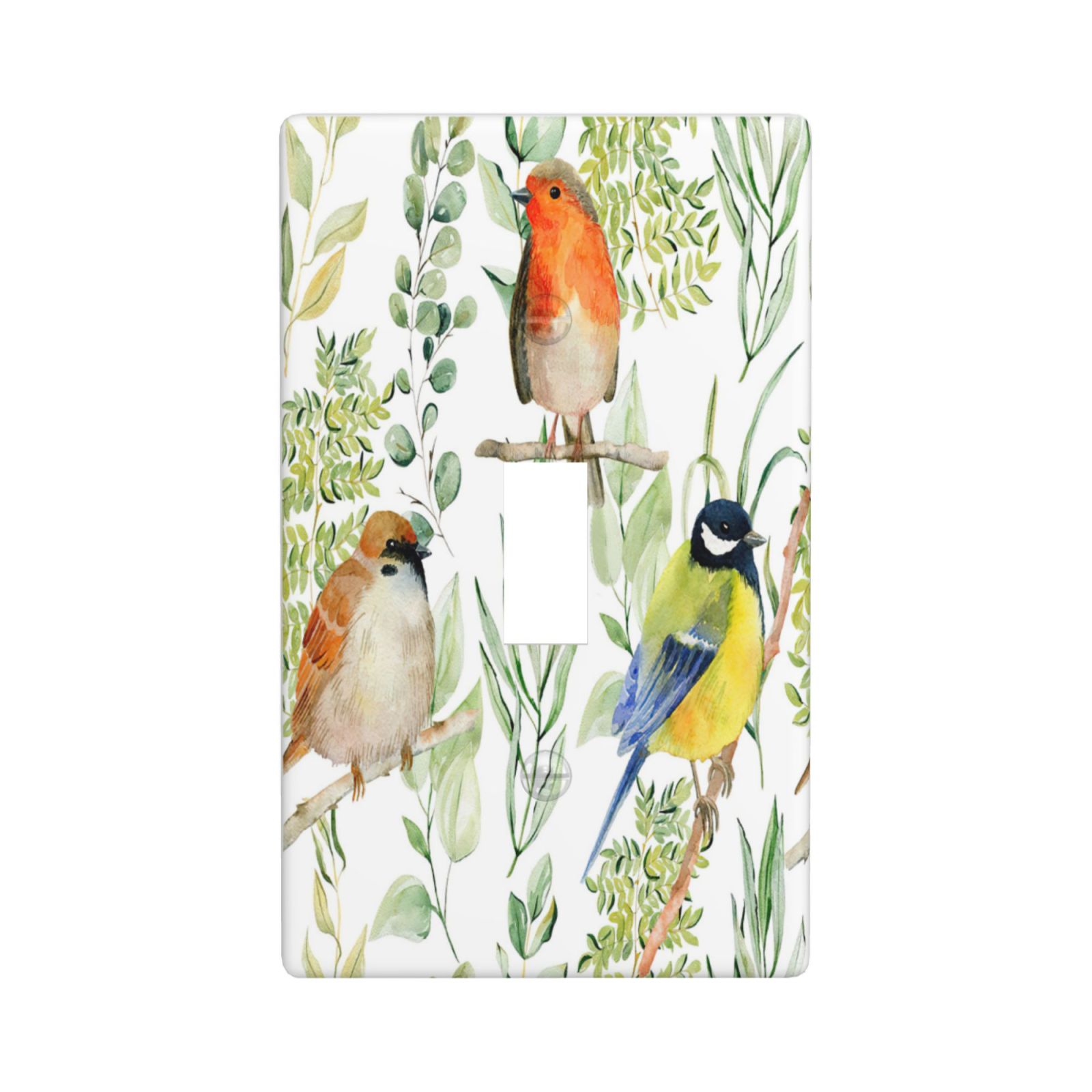 1Pcs Bird Flower Wall Plates decorative light switch cover plate Light Switch Cover Plate Decorative Wall Plate outlet covers wall plate