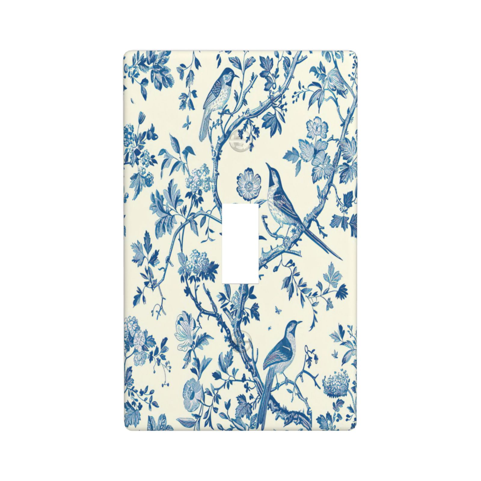 1Pcs A blue bird and flowers Wall Plates decorative light switch cover plate Light Switch Cover Plate Decorative Wall Plate outlet covers wall plate