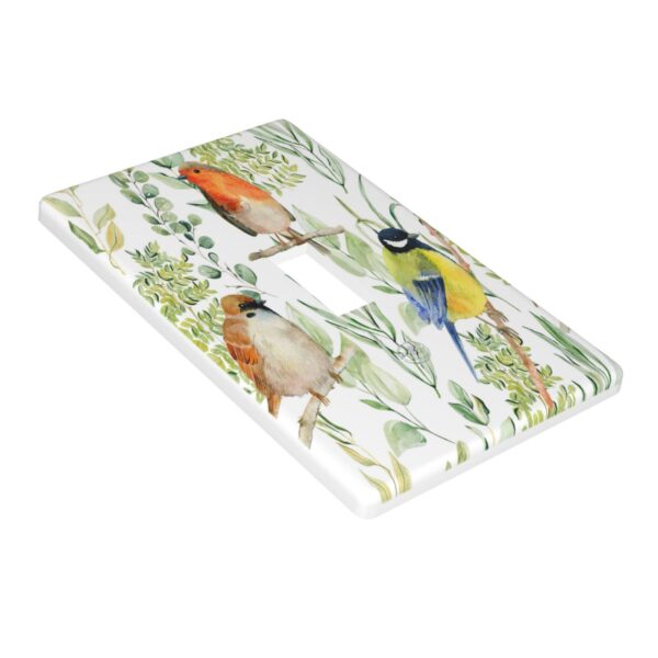 1Pcs Bird Flower Wall Plates decorative light switch cover plate Light Switch Cover Plate Decorative Wall Plate outlet covers wall plate - Image 3