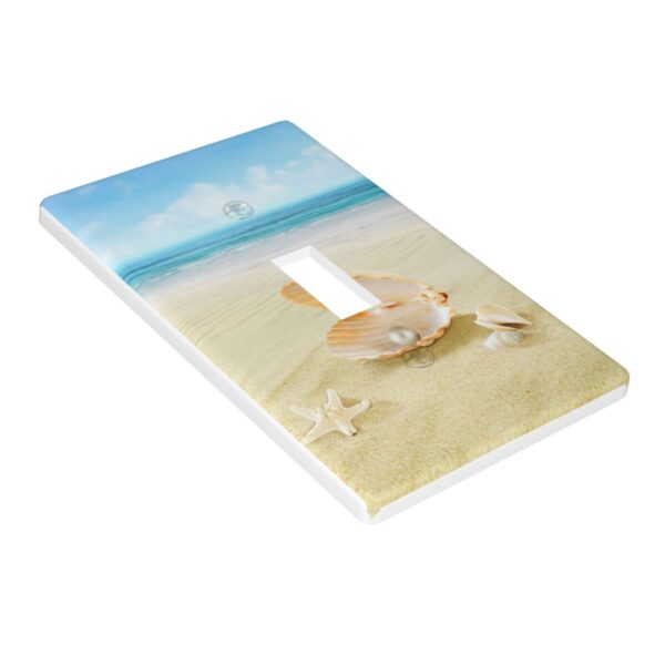 1Pcs Open Shell With Pearl in the Sand Wall Plates decorative light switch cover plate Light Switch Cover Plate Decorative Wall Plate outlet covers wall plate - Image 3