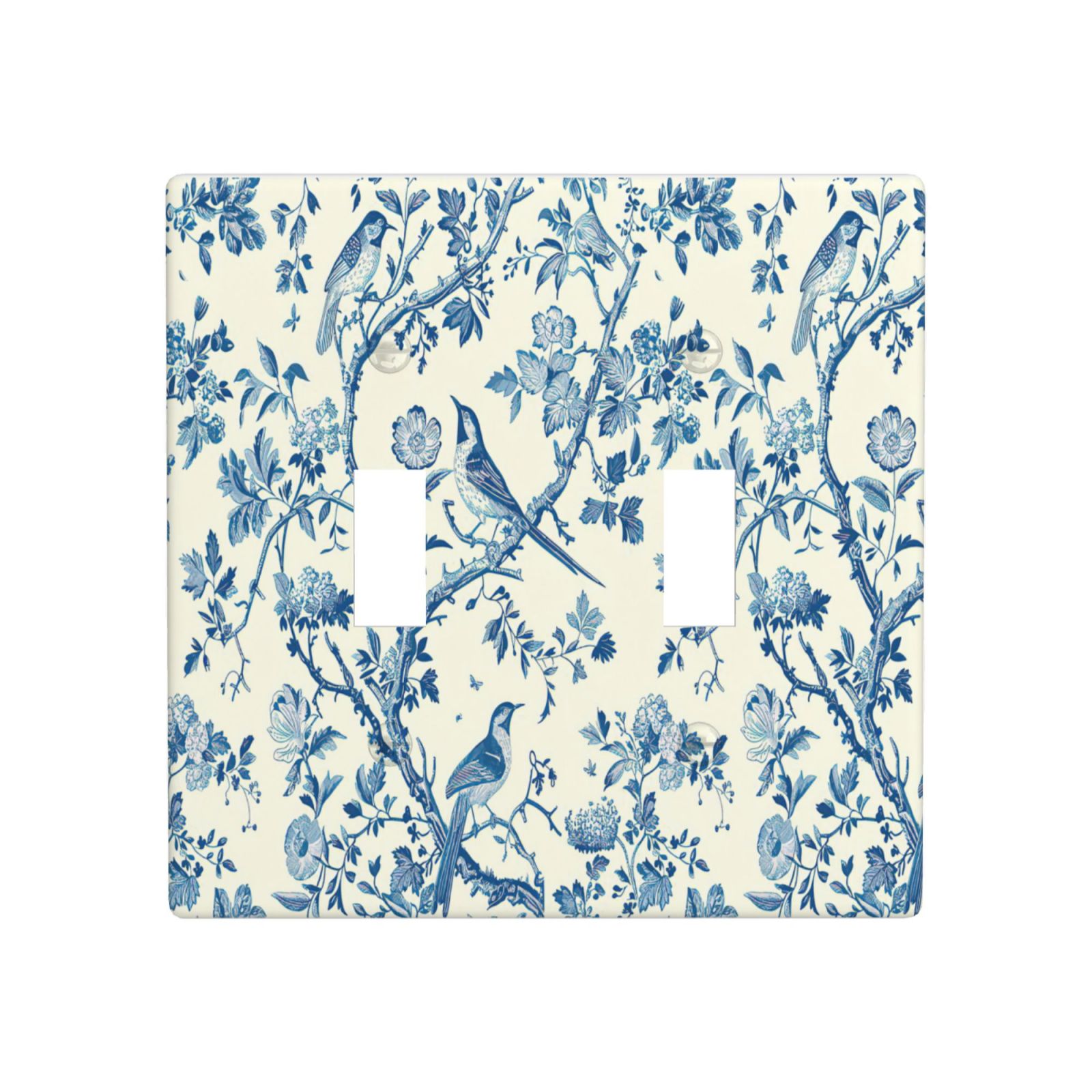 1Pcs A blue bird and flowers Wall Plates decorative light switch cover plate Light Switch Cover Plate Decorative Wall Plate outlet covers wall plate