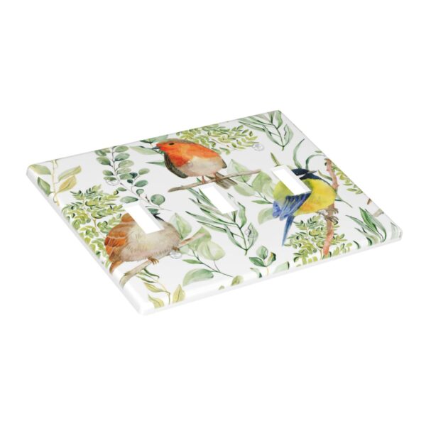 1Pcs Bird Flower Wall Plates decorative light switch cover plate Light Switch Cover Plate Decorative Wall Plate outlet covers wall plate - Image 3
