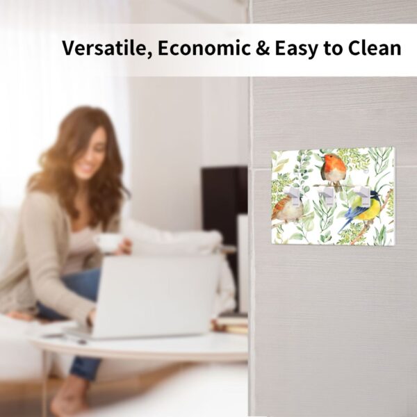 1Pcs Bird Flower Wall Plates decorative light switch cover plate Light Switch Cover Plate Decorative Wall Plate outlet covers wall plate - Image 4