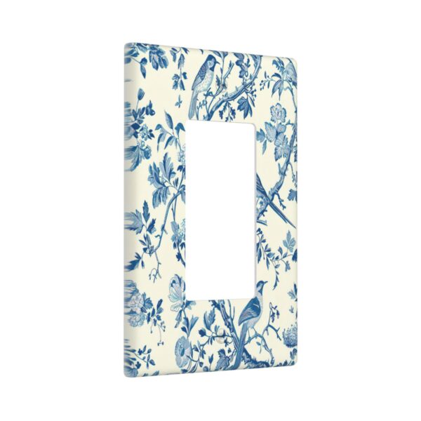 1Pcs A blue bird and flowers Wall Plates decorative light switch cover plate Light Switch Cover Plate Decorative Wall Plate outlet covers wall plate - Image 2