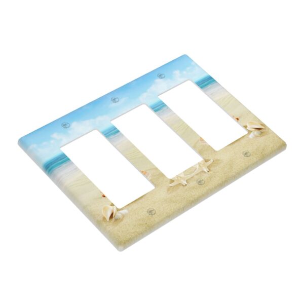 1Pcs Open Shell With Pearl in the Sand Wall Plates decorative light switch cover plate Light Switch Cover Plate Decorative Wall Plate outlet covers wall plate - Image 3