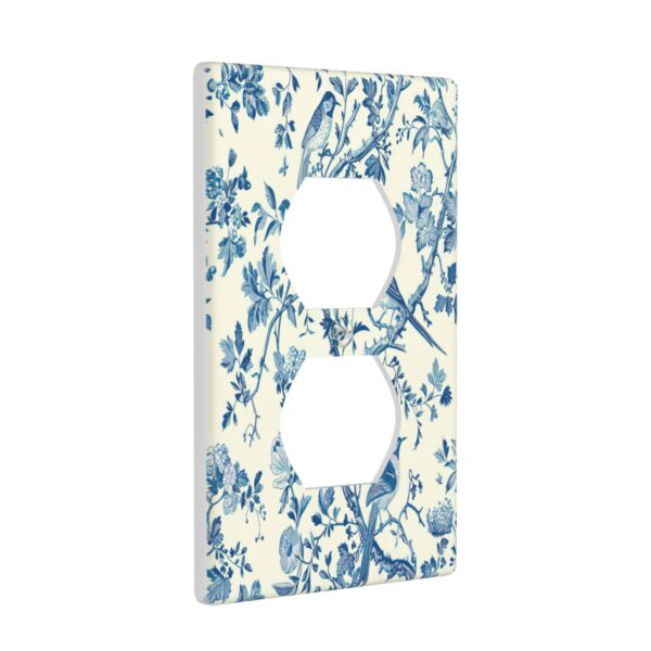 1Pcs A blue bird and flowers Wall Plates decorative light switch cover plate Light Switch Cover Plate Decorative Wall Plate outlet covers wall plate - Image 3