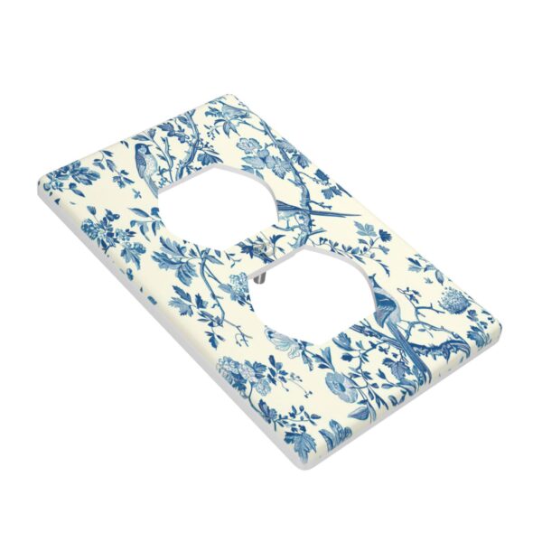 1Pcs A blue bird and flowers Wall Plates decorative light switch cover plate Light Switch Cover Plate Decorative Wall Plate outlet covers wall plate - Image 2