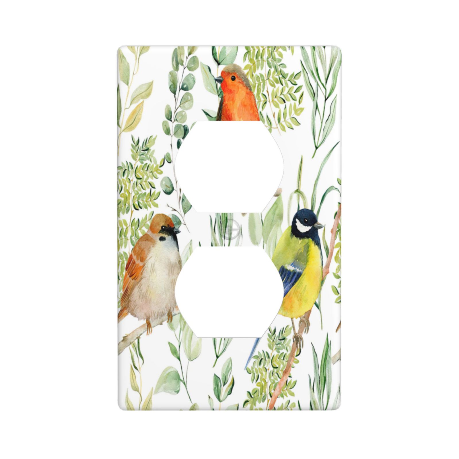 1Pcs Bird Flower Wall Plates decorative light switch cover plate Light Switch Cover Plate Decorative Wall Plate outlet covers wall plate