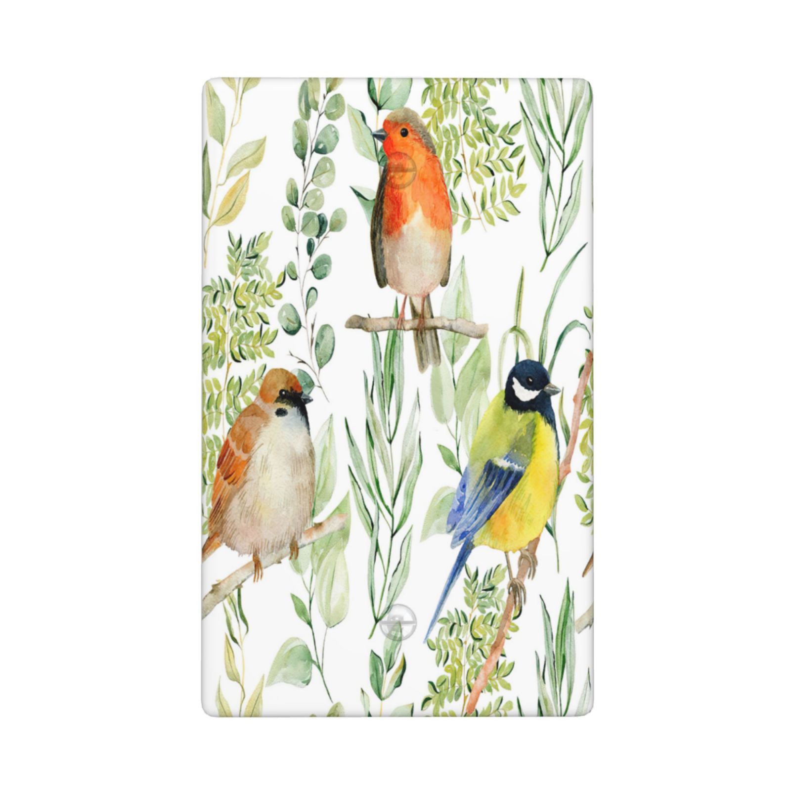 1Pcs Bird Flower Wall Plates decorative light switch cover plate Light Switch Cover Plate Decorative Wall Plate outlet covers wall plate