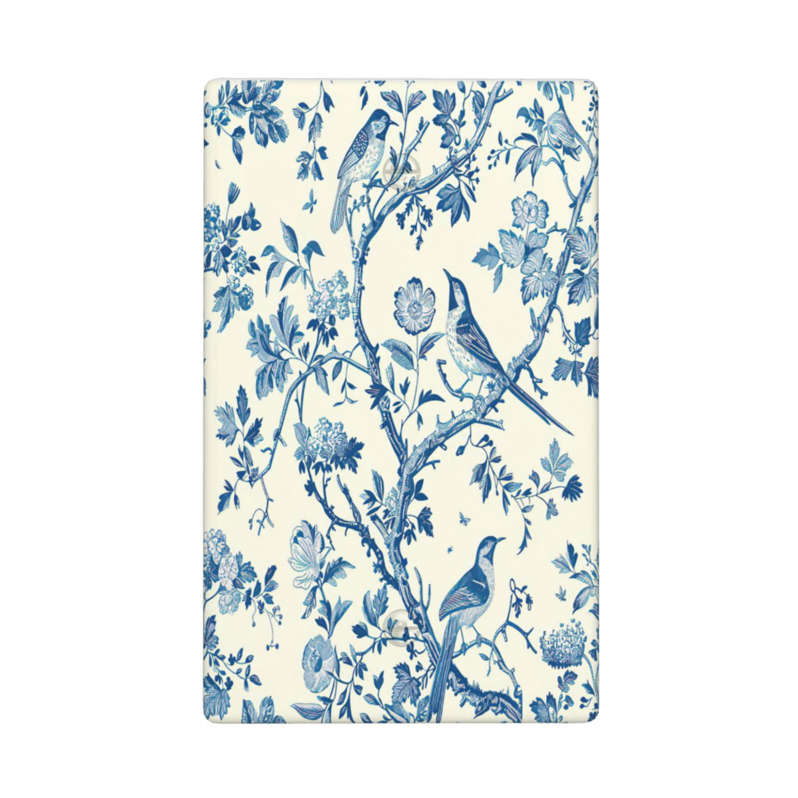 1Pcs A blue bird and flowers Wall Plates decorative light switch cover plate Light Switch Cover Plate Decorative Wall Plate outlet covers wall plate