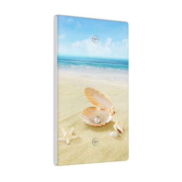1Pcs Open Shell With Pearl in the Sand Wall Plates decorative light switch cover plate Light Switch Cover Plate Decorative Wall Plate outlet covers wall plate - Image 2