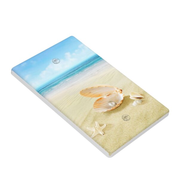 1Pcs Open Shell With Pearl in the Sand Wall Plates decorative light switch cover plate Light Switch Cover Plate Decorative Wall Plate outlet covers wall plate - Image 3