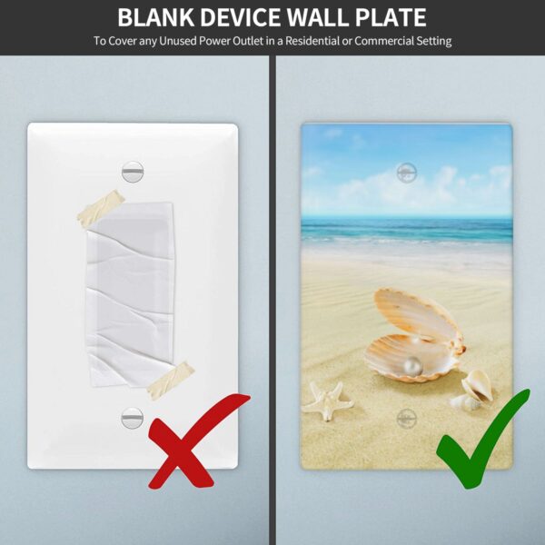 1Pcs Open Shell With Pearl in the Sand Wall Plates decorative light switch cover plate Light Switch Cover Plate Decorative Wall Plate outlet covers wall plate - Image 5