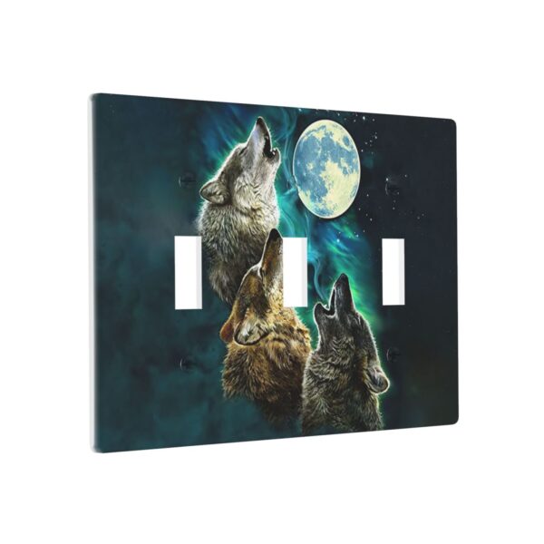 1Pcs Three Wolf Moon Wall Plates decorative light switch cover plate Light Switch Cover Plate Decorative Wall Plate outlet covers wall plate - Image 2