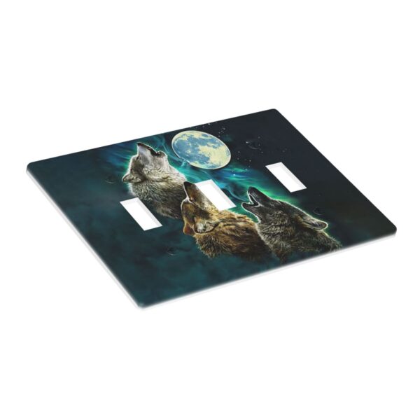 1Pcs Three Wolf Moon Wall Plates decorative light switch cover plate Light Switch Cover Plate Decorative Wall Plate outlet covers wall plate - Image 3