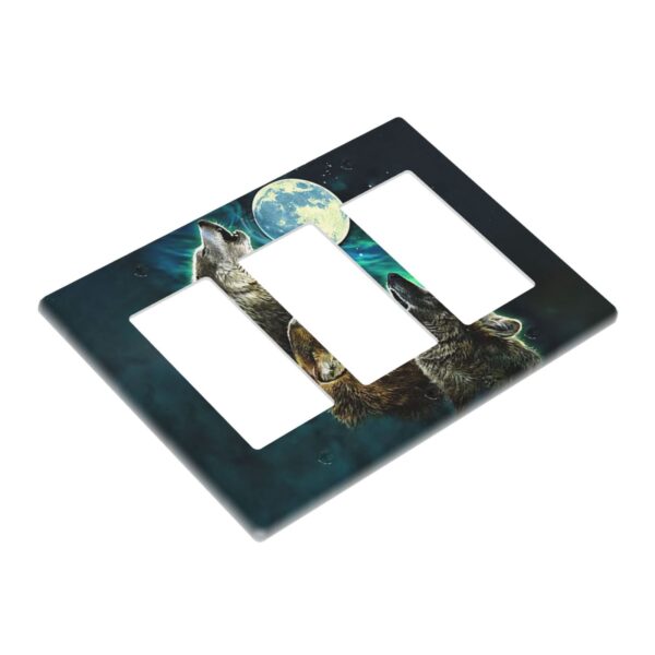 1Pcs Three Wolf Moon Wall Plates decorative light switch cover plate Light Switch Cover Plate Decorative Wall Plate outlet covers wall plate - Image 2