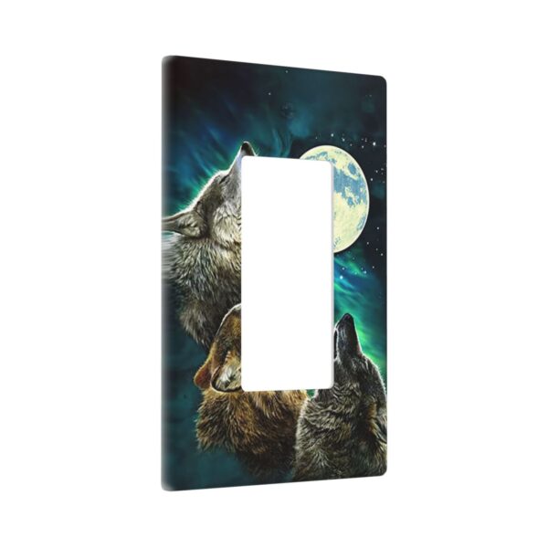 1Pcs Three Wolf Moon Wall Plates decorative light switch cover plate Light Switch Cover Plate Decorative Wall Plate outlet covers wall plate - Image 3