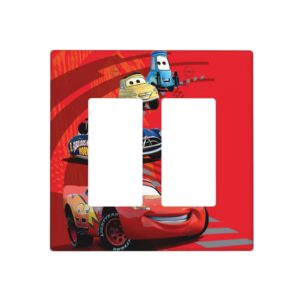 1Pcs Cars Lightning McQueen Light Switch Plate  Wall Plate Cover Decorative  Switch Cover Plate  Switch Plates And Outlet Covers  Outlet Covers  Wall Plate Cover Decorative